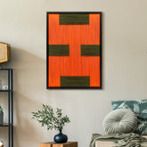 Modern Geometry - Contemporary Artistry Meticulously Crafted with Woven Threads